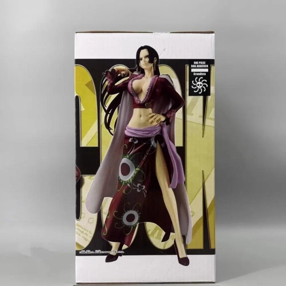 In Stock Bandai Original Genuine Banpresto Anime One Piece Boa Hancock Grandista 28cm Collections Model Toy Figure Birthday Gift