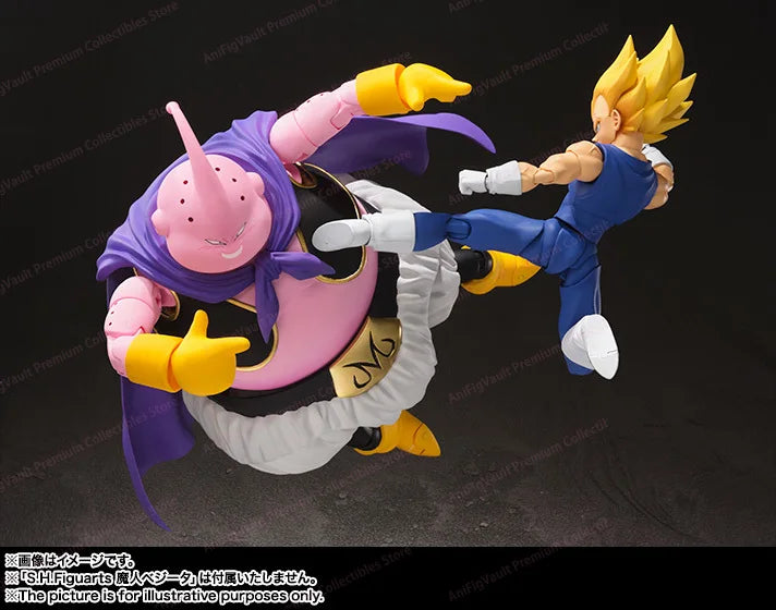 Bandai Original SHF Dragon Ball Z Majin Buu (Good), Fat Buu Action Figure, Anime Model, Trendy Toys, Desktop Doll, Collectibles