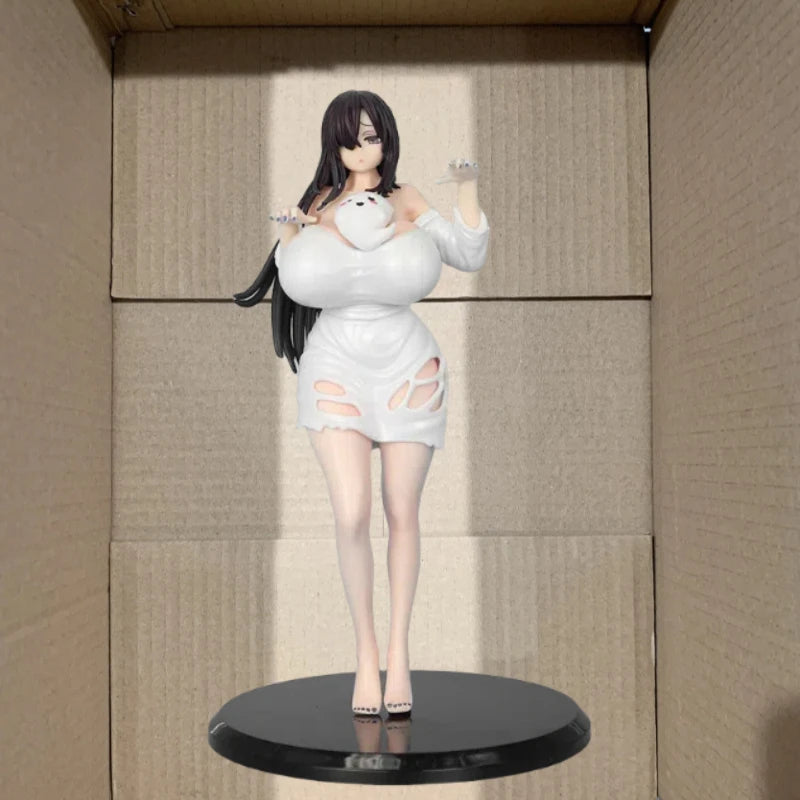 Anime Ghost Atlas Miss Ghost D Cup 19.5cm PVC Action Figure Sexy Girl Peripherals Adult Collectible Doll Ornament Model Gift