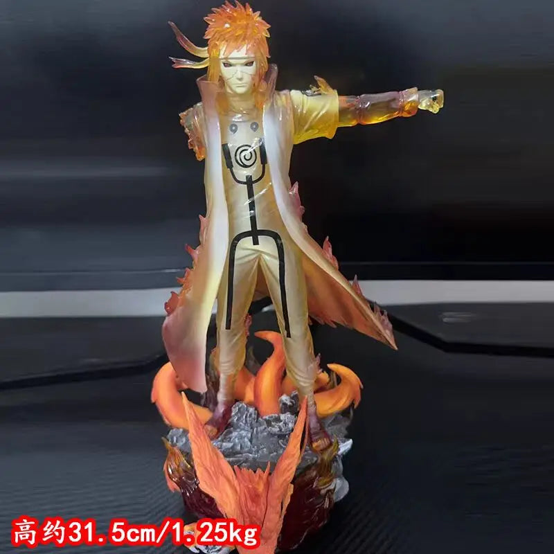32cm Anime Peripherals Figure Uzumaki Naruto Namikaze Minato Anime Model Collect Pvc Desktop Ornament Decorations Children Toys