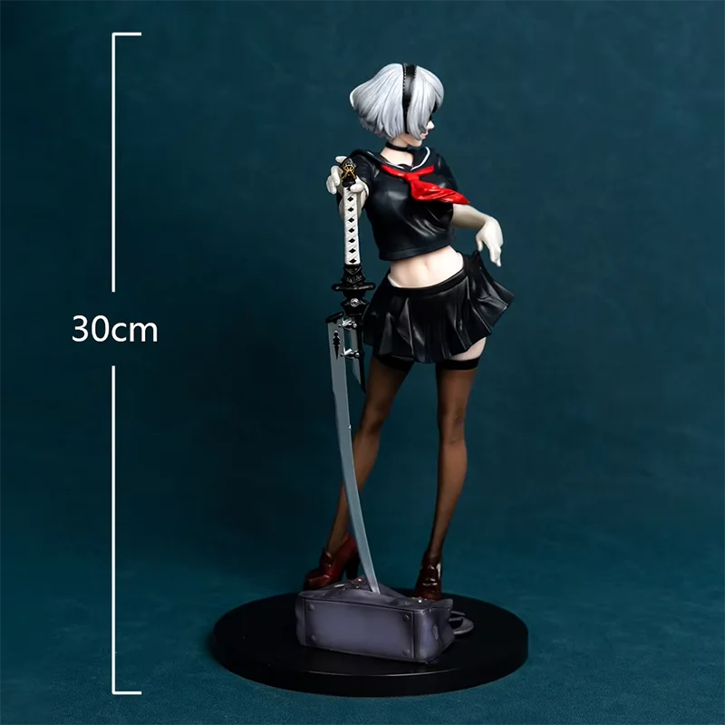 Genuine Anime 2b Figure Standing Pose Action Figure Kawaii Girl Sailor Suit Model  Desktop Ornaments Collection Gifts In Stock