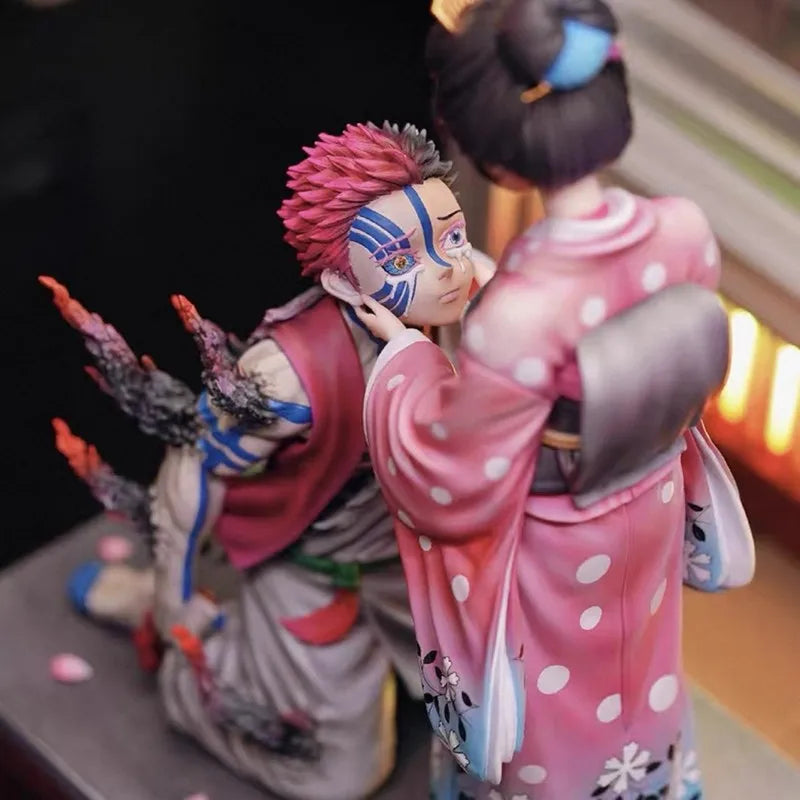 NEW 27cm Demon Slayer Akaza Koyuki Anime Figure Akaza Figurine Koyuki Figures PVC Statue decoration collection Model Gift Toy