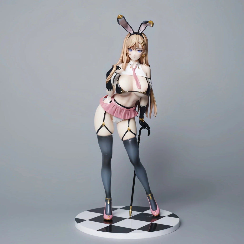29cm Gal Bunny Hottie Mo Taro GK Statue Beautiful Girl Anime Handmade Action Figures Desktop Case Decoration Ornament Gift