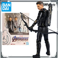 BANDAI Original S.H.Figuarts Hawkeye&Black Widow Anime Action Figures Toys for Boys Christmas Gift Collectible Model Ornaments