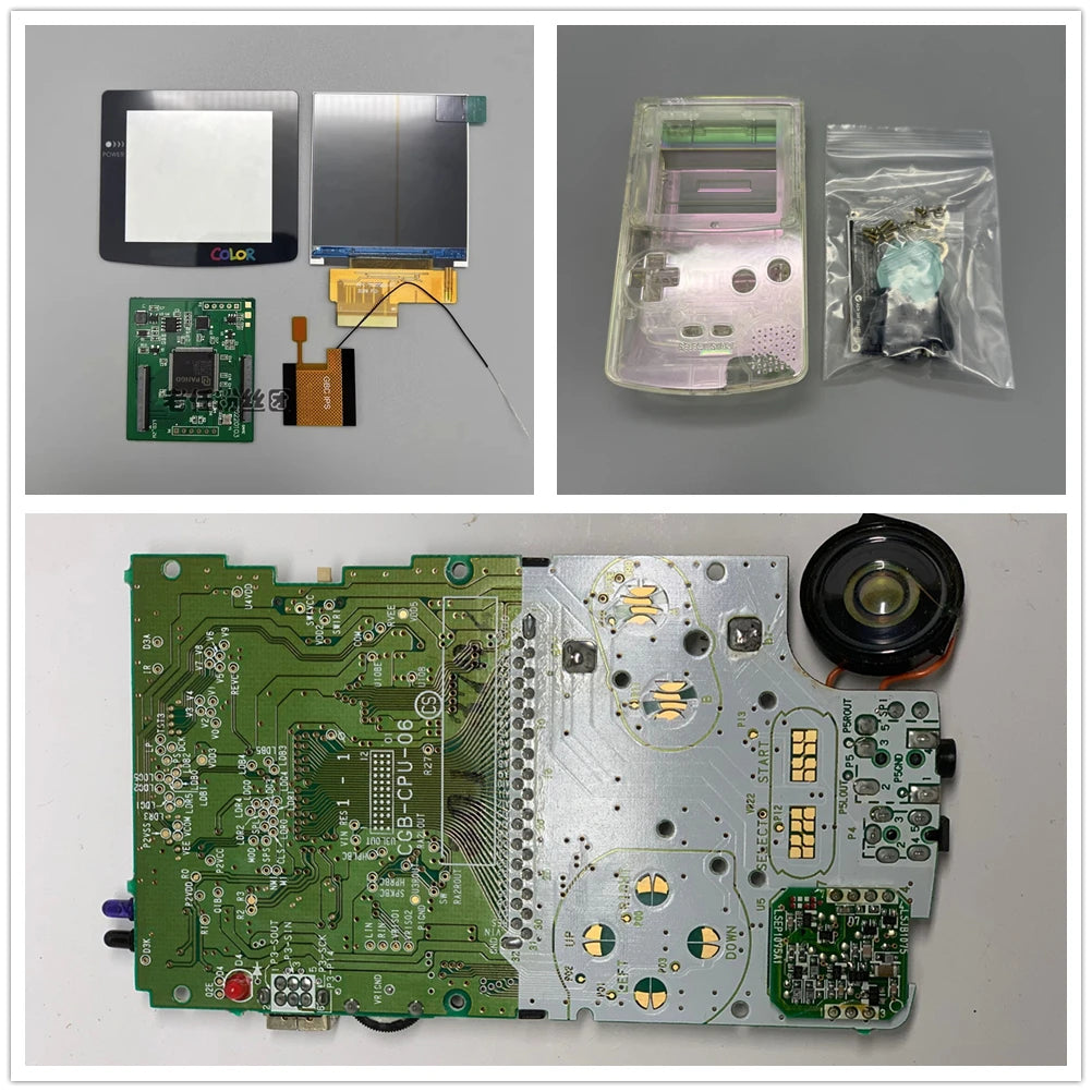GBC New Casing and Original Motherboard 2.6 Inch LCD Display Screen for GAMEBOY COLOR GBC IPS LCD Retro Handheld Game Console