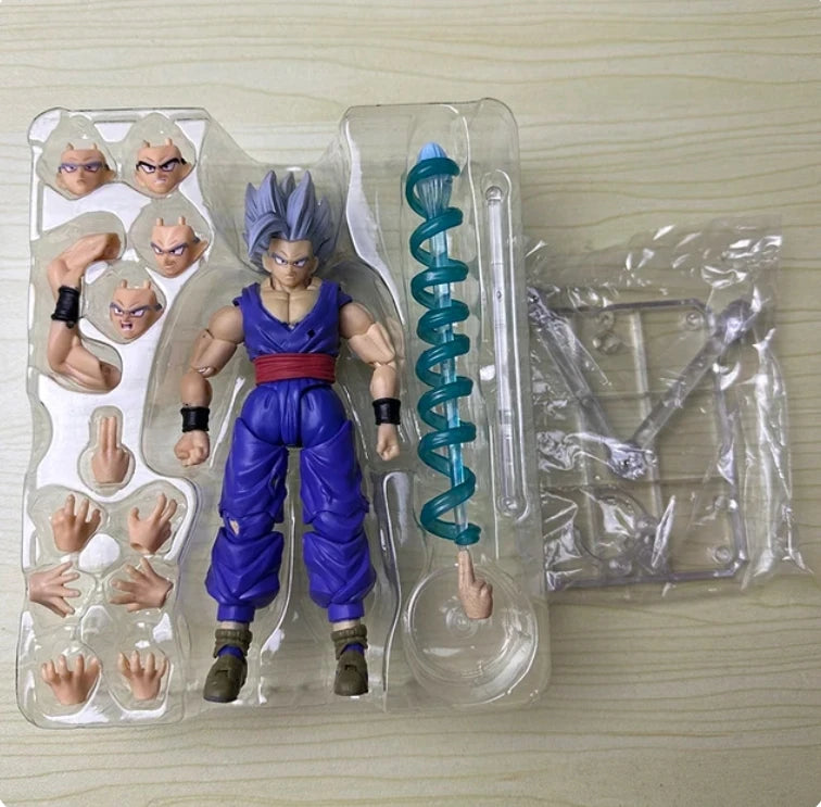 Shf Dragon Ball Son Gohan Beast Action Figure PVC Movable Collection Doll Anime 17cm Super Saiyan Gohan Figurine Model Toys Gift