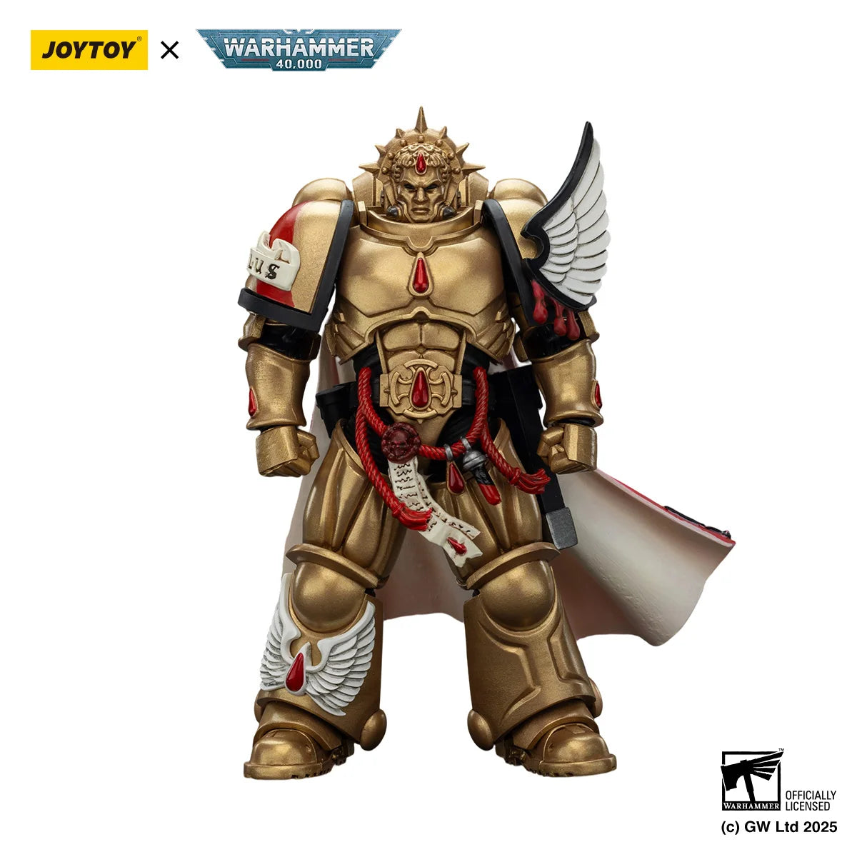 [IN STOCK] JOYTOY Warhammer 40K Action Figure 1/18 Blood Angels Captain with Heavy Bolt Pistol & Power Sword Model birthday