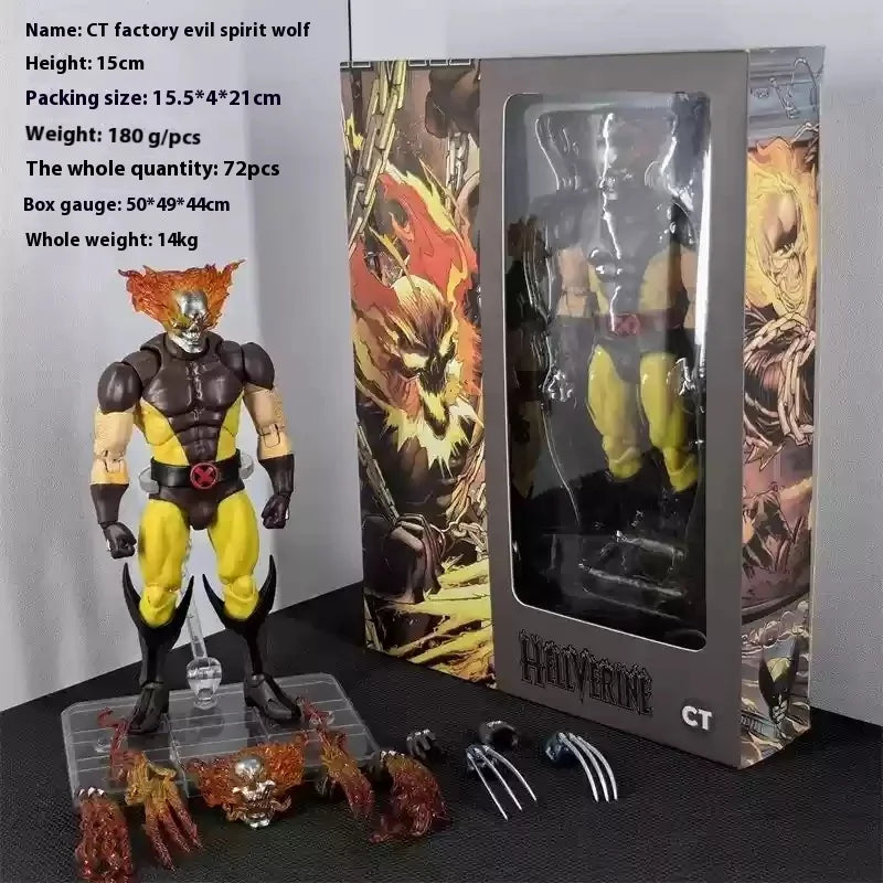 New Ct Toys Hellscream Wolverine Hellverine Figures Hot  Action Figure Anime Figurine Statue Collection Model Customized Gift