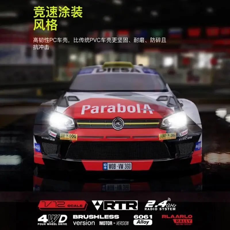 1/12 Мащабна Rc Рали Кола Xts-P12 Безчеткова 80 км/ч 4x4 Дистанционно Управляема Дрифт Играчка За Момчета Професионален Симулационен Модел
