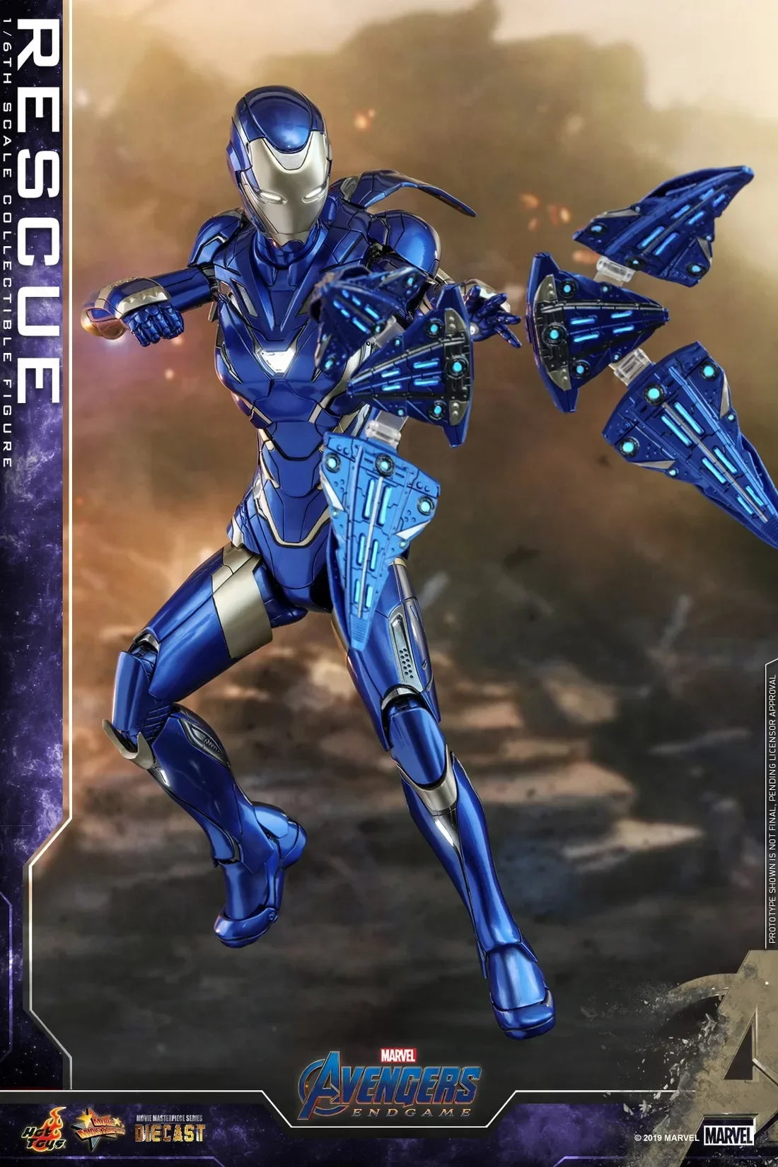 In Stock Genuine HOTTOYS HT MMS538D32 Marvel's Avengers 4 Little Chili MK49 Action Figure Model Toys