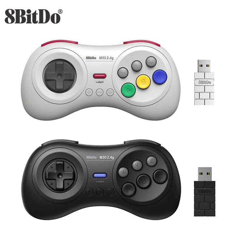 8BitDo M30 2.4G Mini Gamepad Game Controller for Sega Genesis Mini and Mega Drive Mini Game Console Accessories