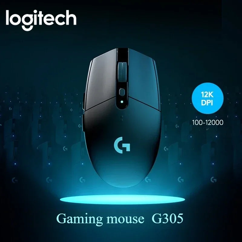 Logitech G305 LIGHTSPEED Wireless Gaming Mouse HERO 12K DPI 99g Ultra-Long Battery Life 250h 6Programmable Buttons PC Mac Laptop