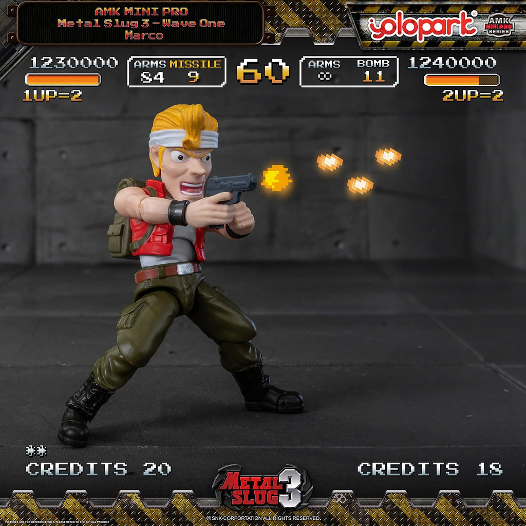 HIPLAY Yolopark AMK MINI Pro Classic Arcade Game Marco Rossi Eri Kasamoto Metal Slug 3 Wave 1 Assembly Model Kits