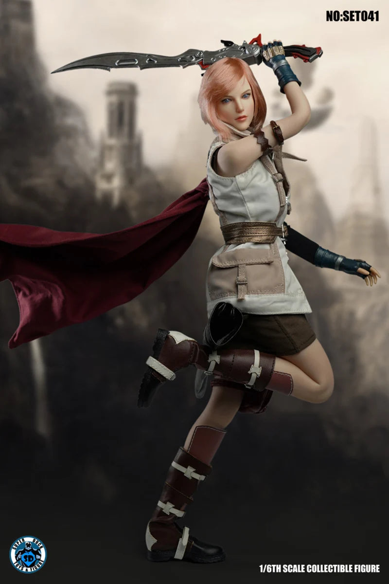 SUPER DUCK SET041 1/6 Fantasy Warrior Head Carving Clothing Set Model Fit 12'' TBL S10D Pale Big Breast Action Figure