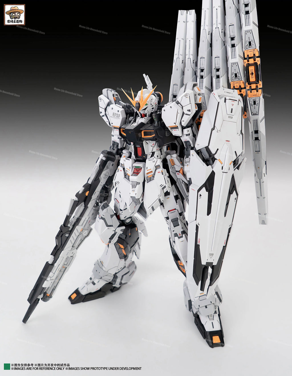 New NONGCHENGZHU 1/100 MG RX-93 v GK Assembly Model Kits Plastic skeleton Anime Action Figure Robot Plastic Model Gifts Toys