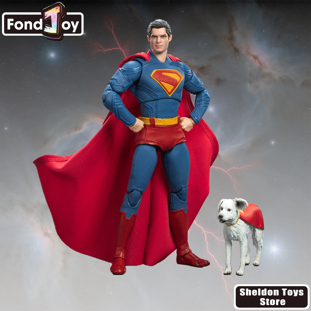 Fondjoy Superman (2025) Action Figure Toys DC Hero Model Movable Doll Fans Collection Clark Kent Figure Ornament Gifts Kal-El