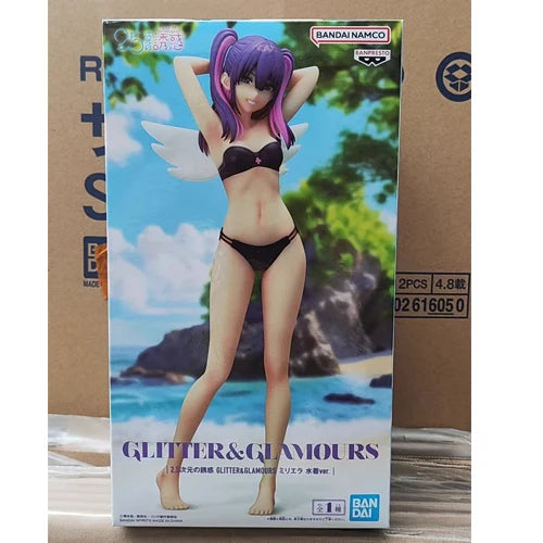 Fast Shipping Bandai Anime BANPRESTO 2.5 Dimensional Angel Airborne Miriella/Mikari Liliel/Ririsa Original Model Toy Figure Gift