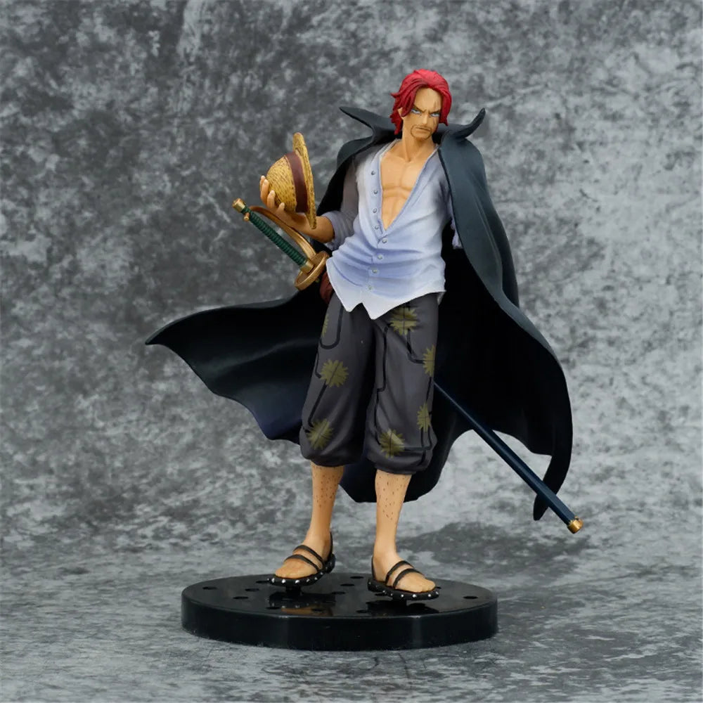 17 см Аниме One Piece Four Emperors Red-haired Shanks New World Ver. PVC екшън фигурка Колекционерски модел фигурка кукла играчки подаръци