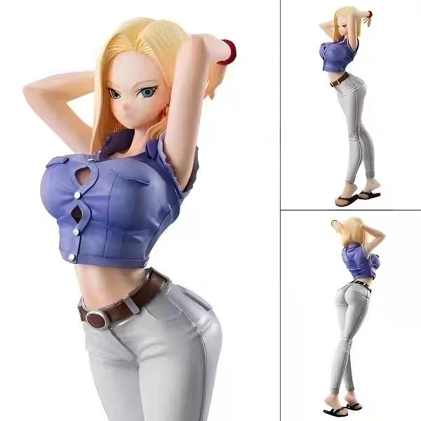 Dragon Ball Gals Android 18 Ver. III Mädchen Spielzeug Figur Japanische Anime Figuren PVC Actionfigur Puppenspiel Sammlermodell Geschenke