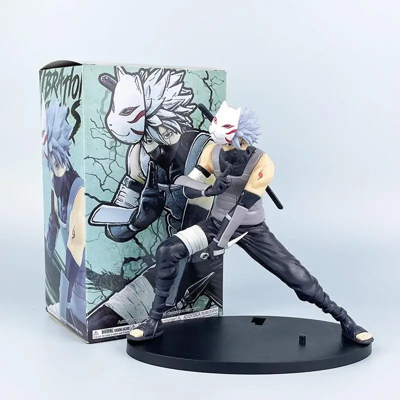 Нова фигурка на Наруто от аниме 18 см, Хатаке Какаши, PVC, екшън фигурка, модел, кукла, кола, орнаменти, колекции, играчки, подаръци