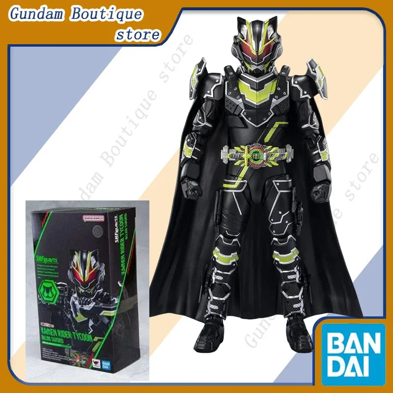 Bandai Genuine SHF KAMEN RIDER TYCOON BUJIN SWORD Anime Action Figure Collectible Joints Movable ModelToy Ornament Gift Children