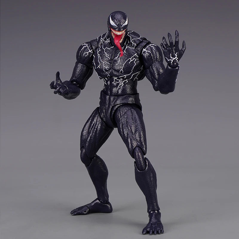 SHF Venom Action Figure Joint Movable Toys Venom 2 Symbiont Change Face Statue Model Doll Collectible For Toy Gift
