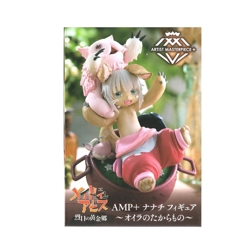 Оригинална фигурка на Nanachi AMP Made in Abyss Златният град на парещото слънце, аниме Kwaii Q версия. Екшън фигурка, играчка кукла.