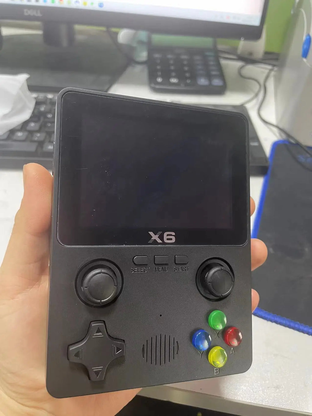 New X6 3.5Inch IPS Screen Handheld Game Player Dual Joystick 11 Simulators GBA Video Game Console for Kids Gifts