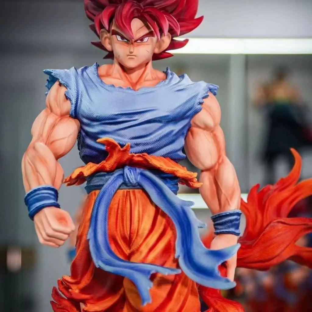 Jt Statue Dragon Ball Z Son Goku Figur Goku Blau Jt Led Base Super Saiyajin Actionfiguren Sammlung Modell Spielzeug Geschenk