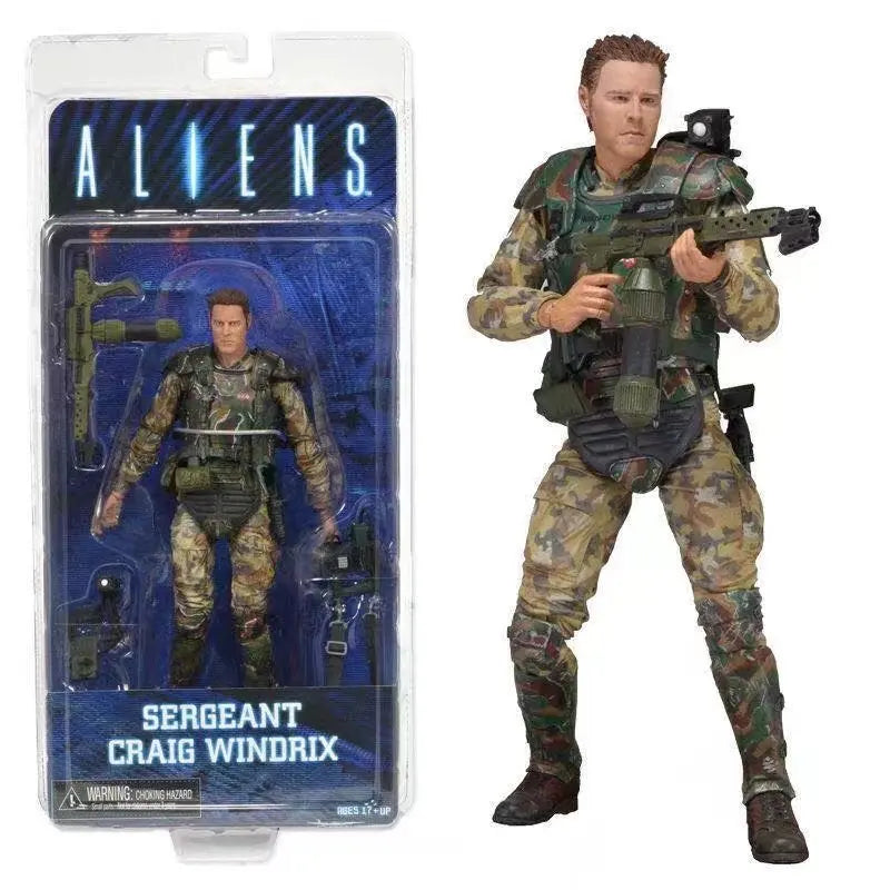 NECA Aliens Xenomorph Warrior Snake Grid Alien Ellen Ripley Collection Action Figure Movie Model Toy
