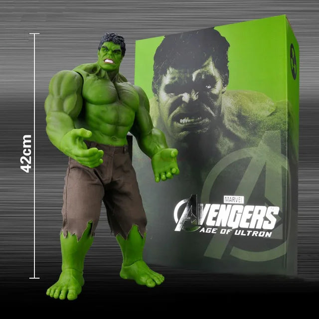 28/42cm Marvel Hulk Action Figures Anime Characters Desktop Ornaments Large Hulk Doll Model Boy Collection Toys Birthday Gift