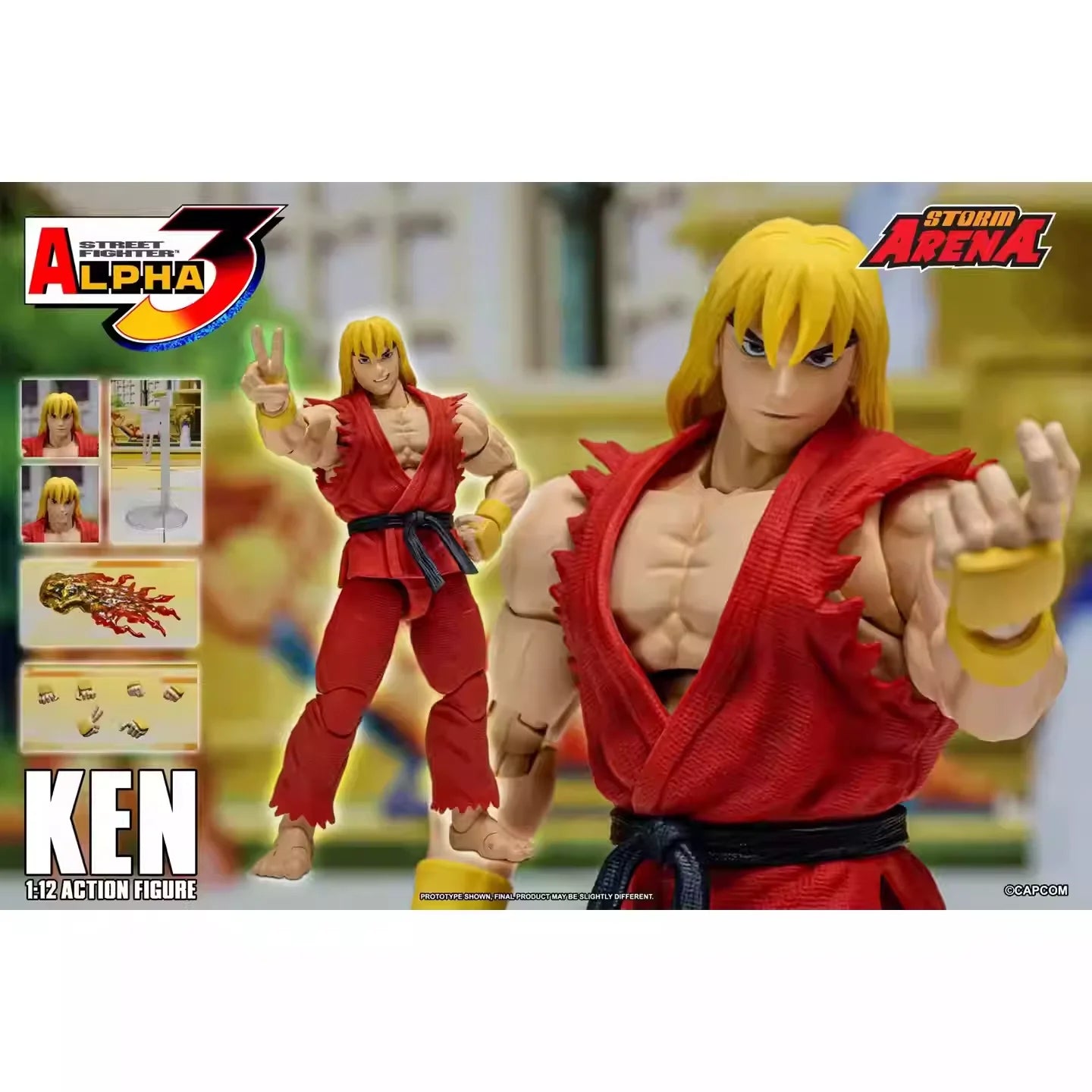 In Stock Original STORM Arena 1/12 Street Fighter Zero 3 Ryu Ken Anime Action Figure  Collection Storm Toys ST Figures Model Toy
