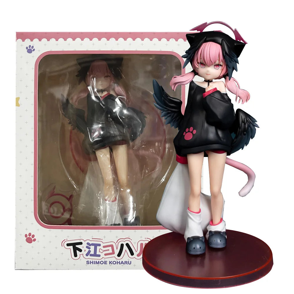 19CM Anime Game Blue Archive Shimoe Koharu Figure 1/6 pajamas Ver Standing Model Toy Gift Collection Aciton Figure PVC Doll