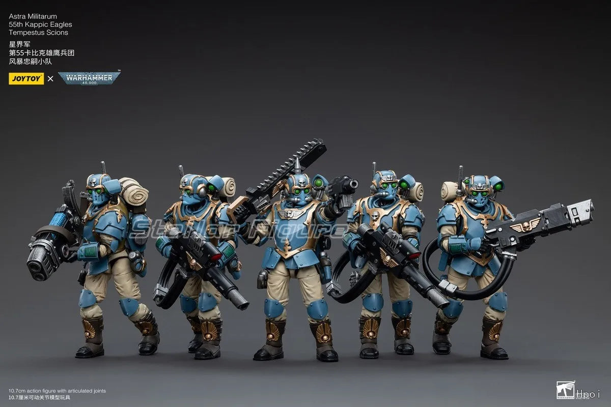 【SF】JOYTOY 1/18 Action Figure Astra Militarum Tempestus Scions Squad 55th Kappic Eagles Hot shot Volley Gunner Plasm Tempestus
