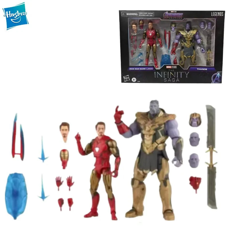 New Original Hasbro Marvel Legends Series The Infinity Saga Iron Man 85 and Thanos Action Figure
