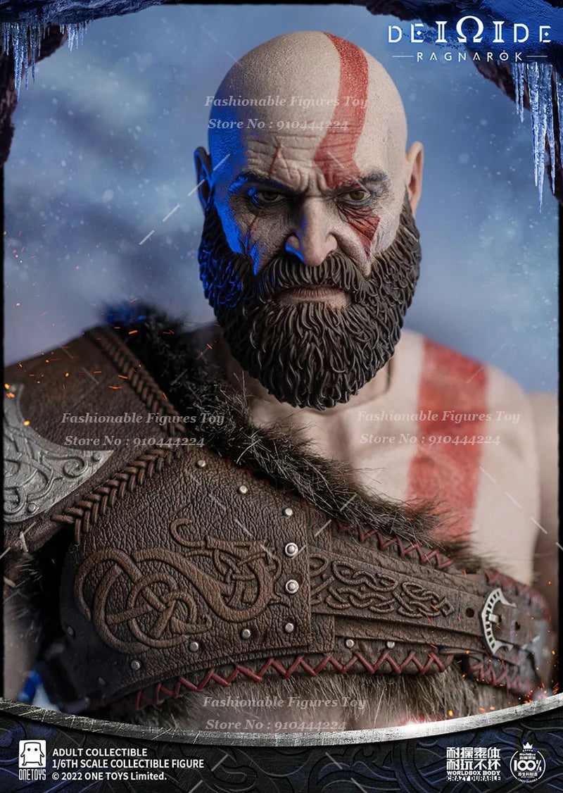 Worldbox Onetoys OT019 1/6 Men Soldier Kratos God Of War Adventure Game Dolls Full Set 12Inch Action Figure Model Collection