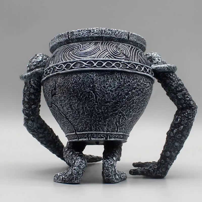 14cm Game Peripheral warrior pot Alexander jar pot brother model resin ornaments platinum amulet  Model Gift Toys collection