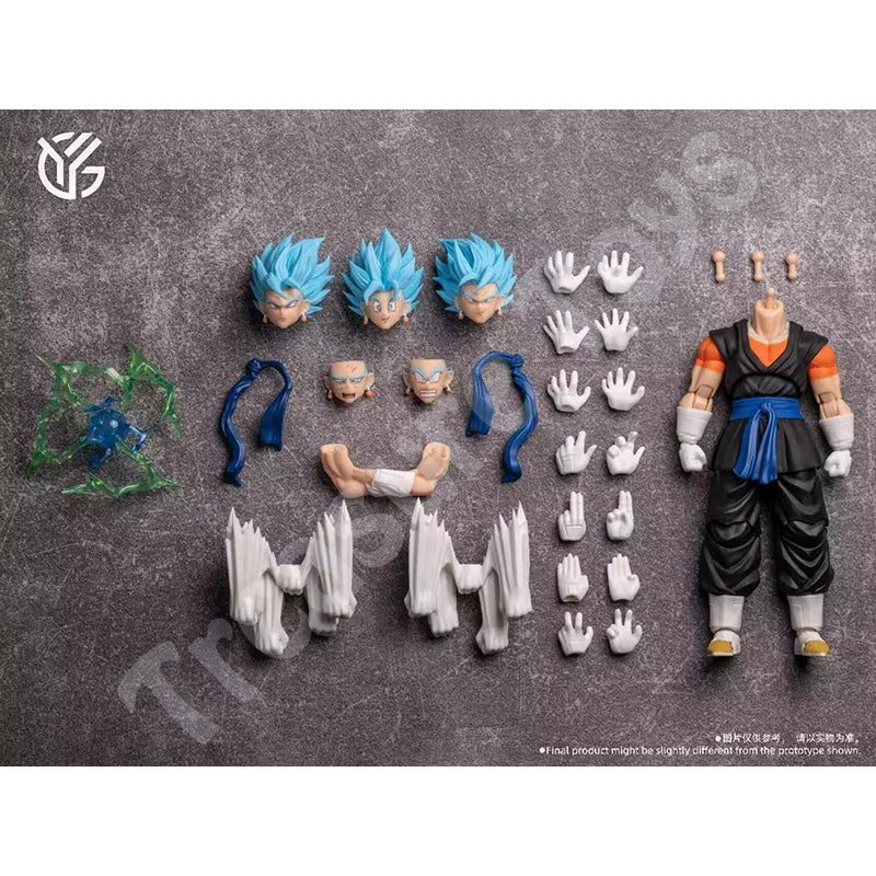 YG-mw Studio Vegito Figure Dragon Ball SHF Super Saiyan God Vegito Vegetto Anime Action Figures Figurine Model Kids Gifts Toys