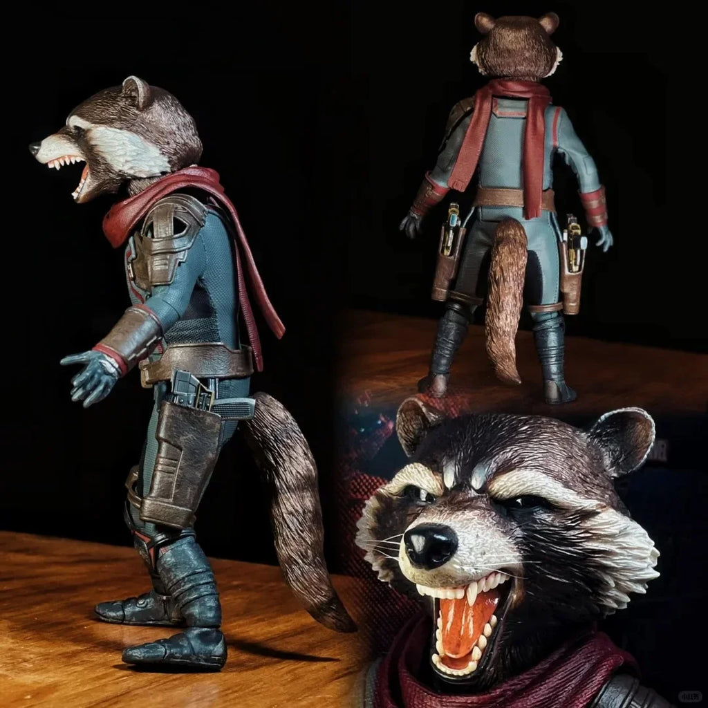 Brand New In Stock HOTTOYS HT MMS548 MMS708 Marvel Avengers 4 Rocket Raccoon Action Figure Model Toys Collection Fans Gifts