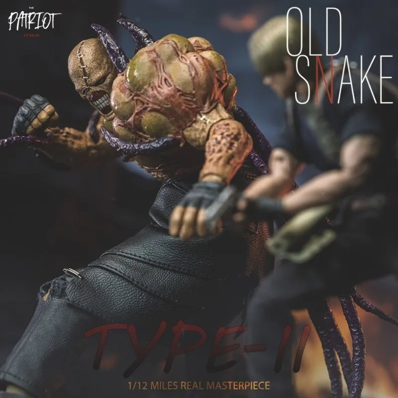 Pre-Order Patriot Studio 1/12 Scale Resident Evil 2 Nemesis Old Snake Anime Action Figure Model Doll Toys Hobby Collectible
