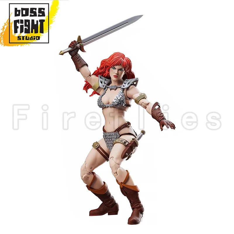 1/12 6inches Boss Fight Studio Action Figure Red Sonja 50th Anniversary EPIC H.A.C.K.S. Anime Collection Model Toy
