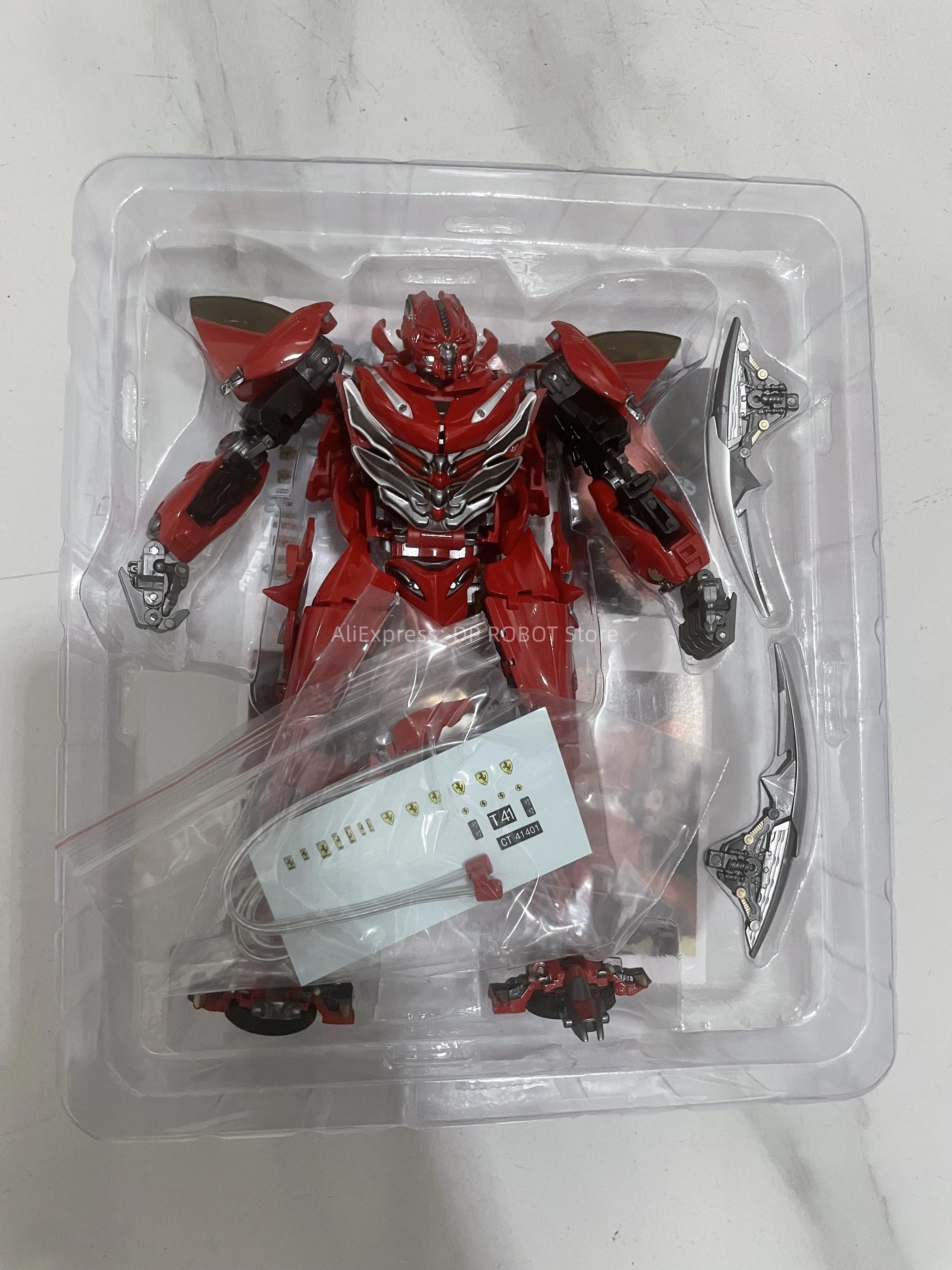 [Голяма отстъпка] Transformation 2.0 VER EC-01 EC01 KO UniqueToys UT-R06 UTR06 Дино Червен Дашър 17.2 см алуминиева фигурка робот
