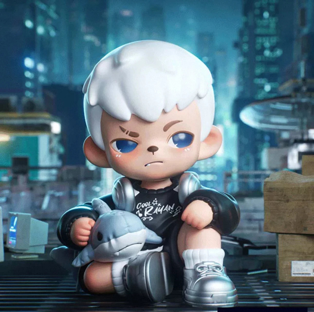 Neue TNT Space Original Rayan Figur Unlimited Silver Domain 3046 Cybercity Hängekarte Große Puppe Handgefertigte Trendige Einlösekarte