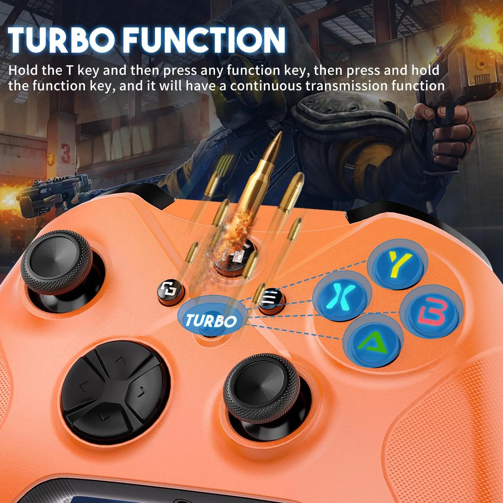 Wireless Controller for Xbox One Series X/S/Android/PC/Steam Gaming Controllers with Dual Vibration/Macro/Turbo/3.5mm Audio Jack