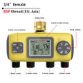 Digitaler Wassertimer, 4-Ausgänge, Gartenbewässerungstimer, Regenwassersensor, Bewässerungssystem, Präzisions-Zeitsteuerung