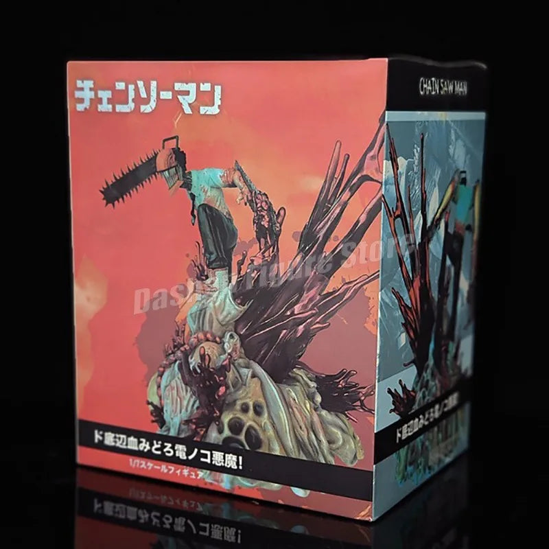 Gk Chainsaw Man Denji Pochita Action Figure Statue Makima Figurine Model Toys Collection Desktop Ornaments Demon Hunter Figures