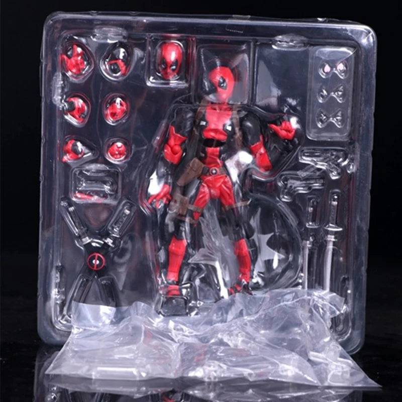 Yamaguchi Revoltech Deadpool Action Figure Deadpool X-Men Superhero Figurine KAIYODO Movie Model Toys for Kids Gift