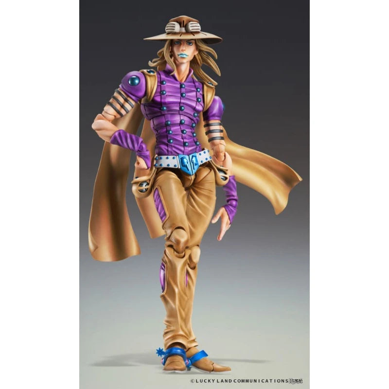 Official JoJo Gyro Zeppeli Ver.1.5 Action Figure Medicos Super Action Statue Steel Ball Run Gift Model Decoration Original