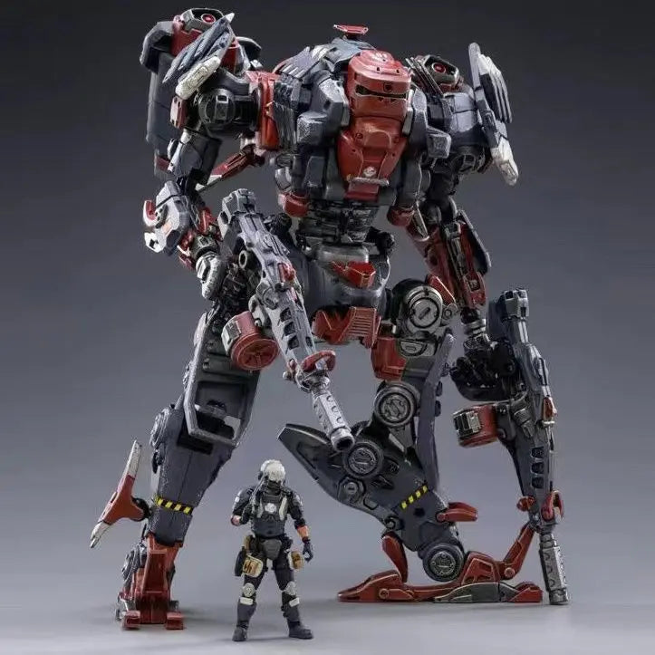 Official Genuine Joytoy Mecha, Steel Bone Robot Toy, Full Articulation Indust Equipped  Military Style Collectible Action Figure