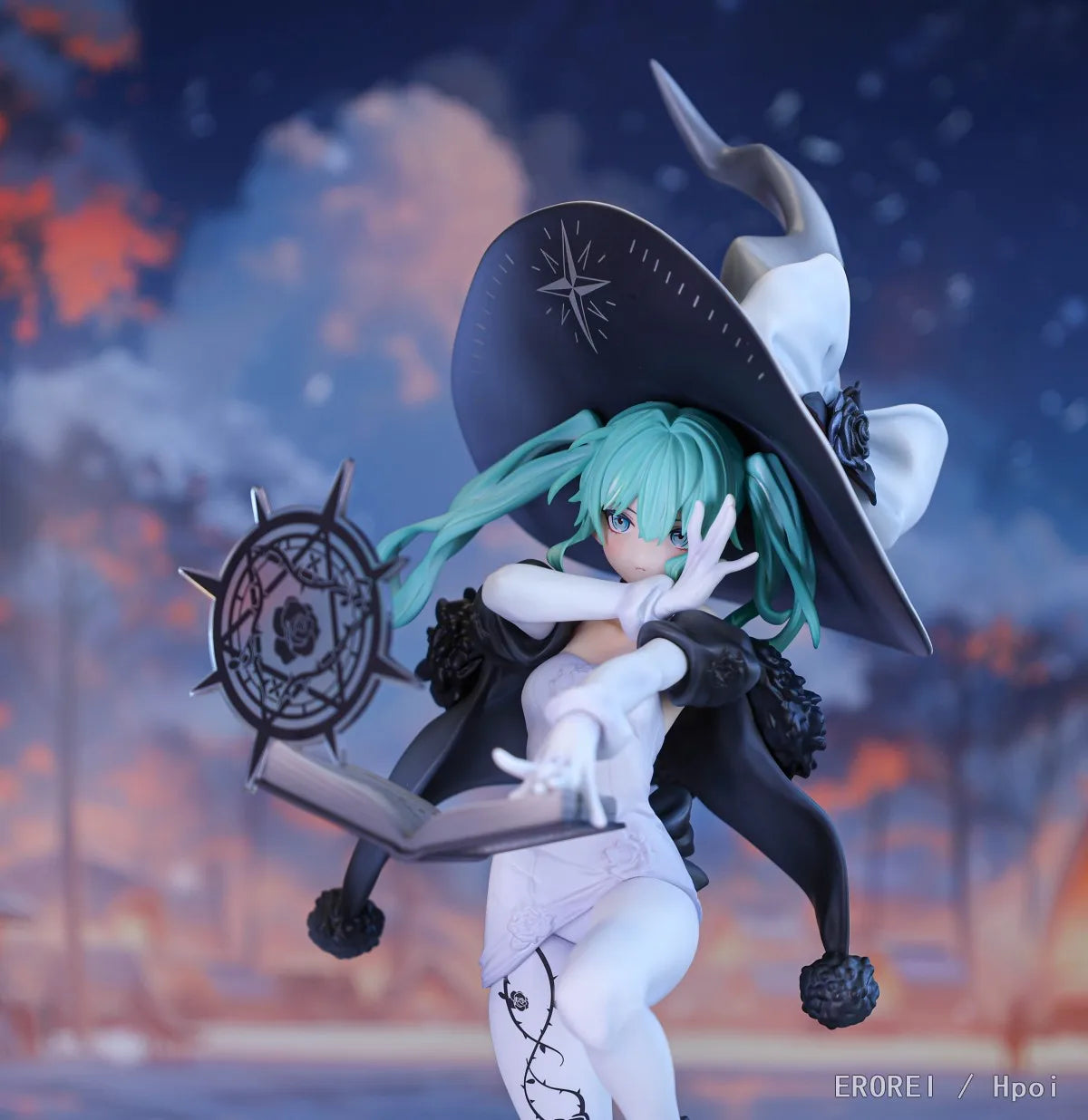 New In Stock 25CM Original RIBOSE RISE UP SERIES 1/8 Hatsune Miku Fantasia Witch PVC Anime Figures Model Toy Collection Gifts